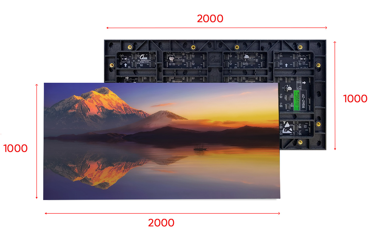 Светодиодный LED Экран ARYSTAN P* P2,5 1000 x 2000 (внутренний)