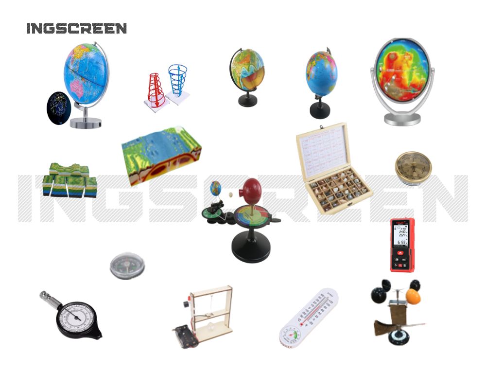 Комплект лабораторного оборудования INGSCREEN INGS GEO-21 для учебного кабинета географии, 21 предметов — изображение 2
